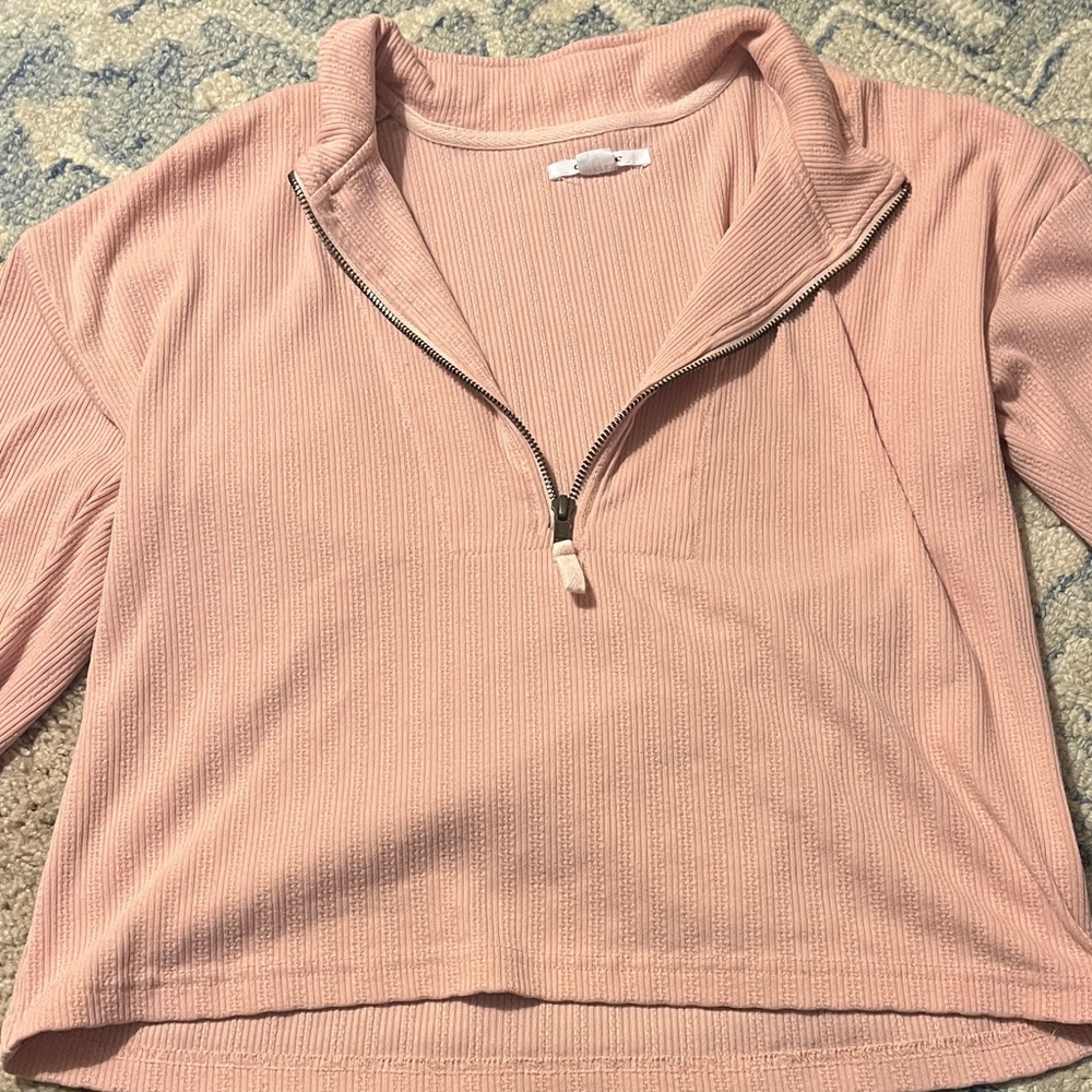 O'Neill Light Pink Half-Zip Sweatshirt